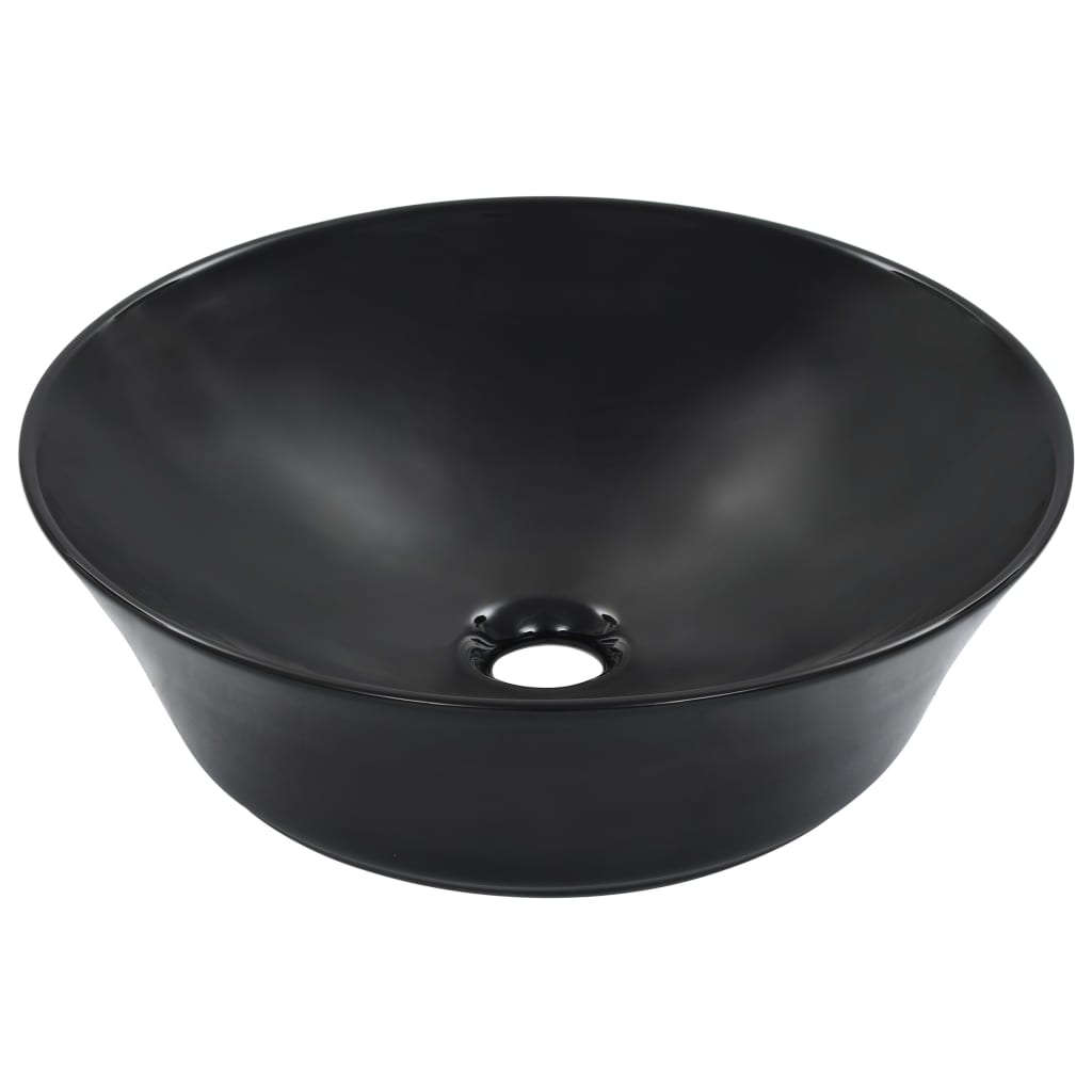 Lavandino 41x12,5 Cm In Ceramica Nero