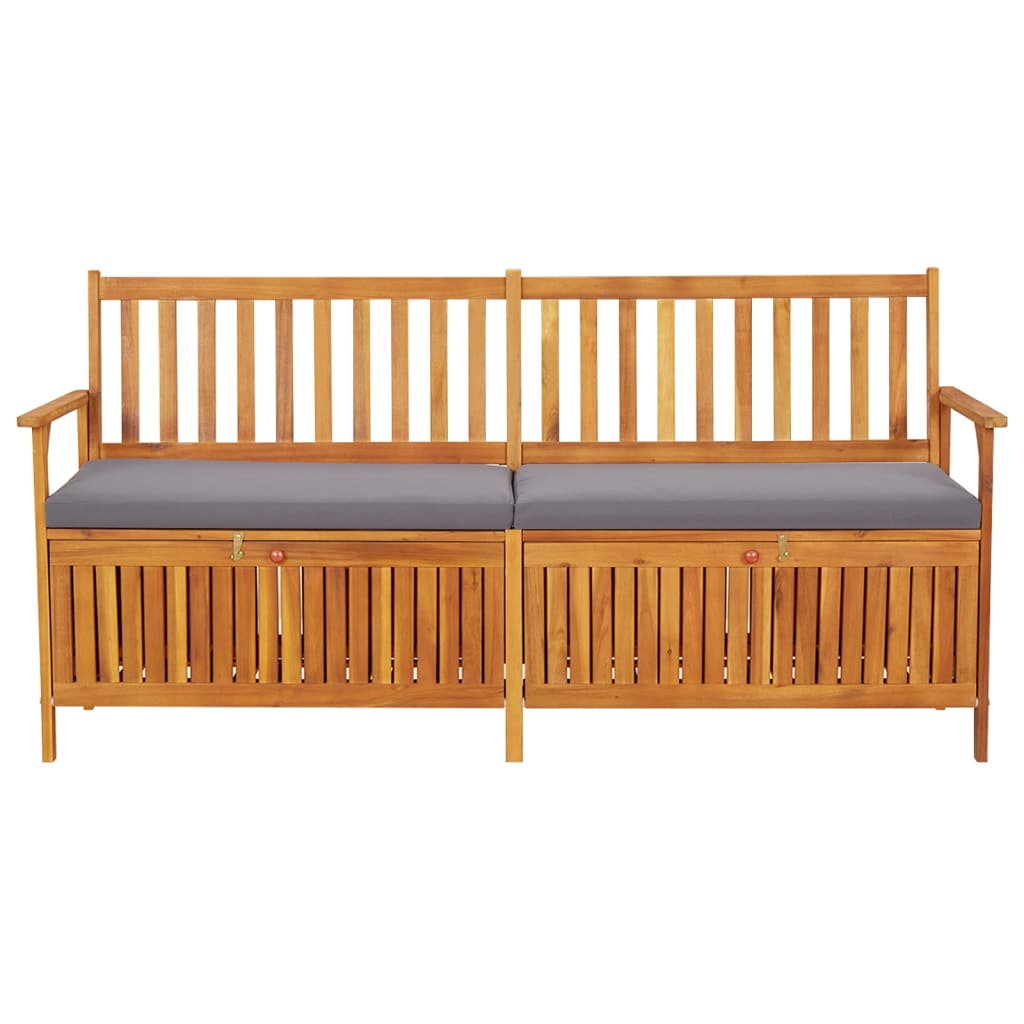 Cassapanca Con Cuscino 170 Cm In Legno Massello Di Acacia - Image 3