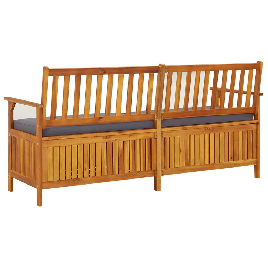 Cassapanca Con Cuscino 170 Cm In Legno Massello Di Acacia