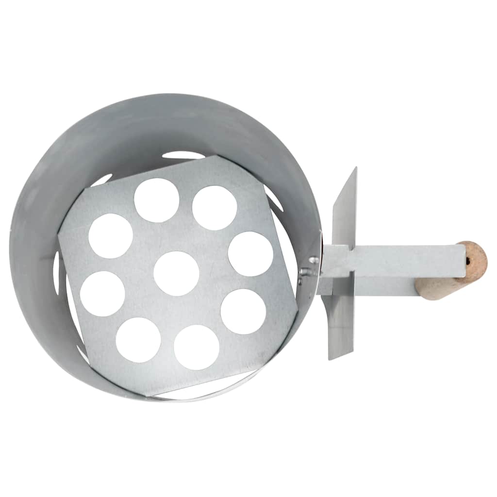 Ciminiera Per Barbecue Starter A Carbone In Acciaio Zincato