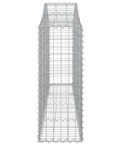 Cesti Gabbioni Ad Arco 15 Pz 200x30x80/100 Cm Ferro Zincato