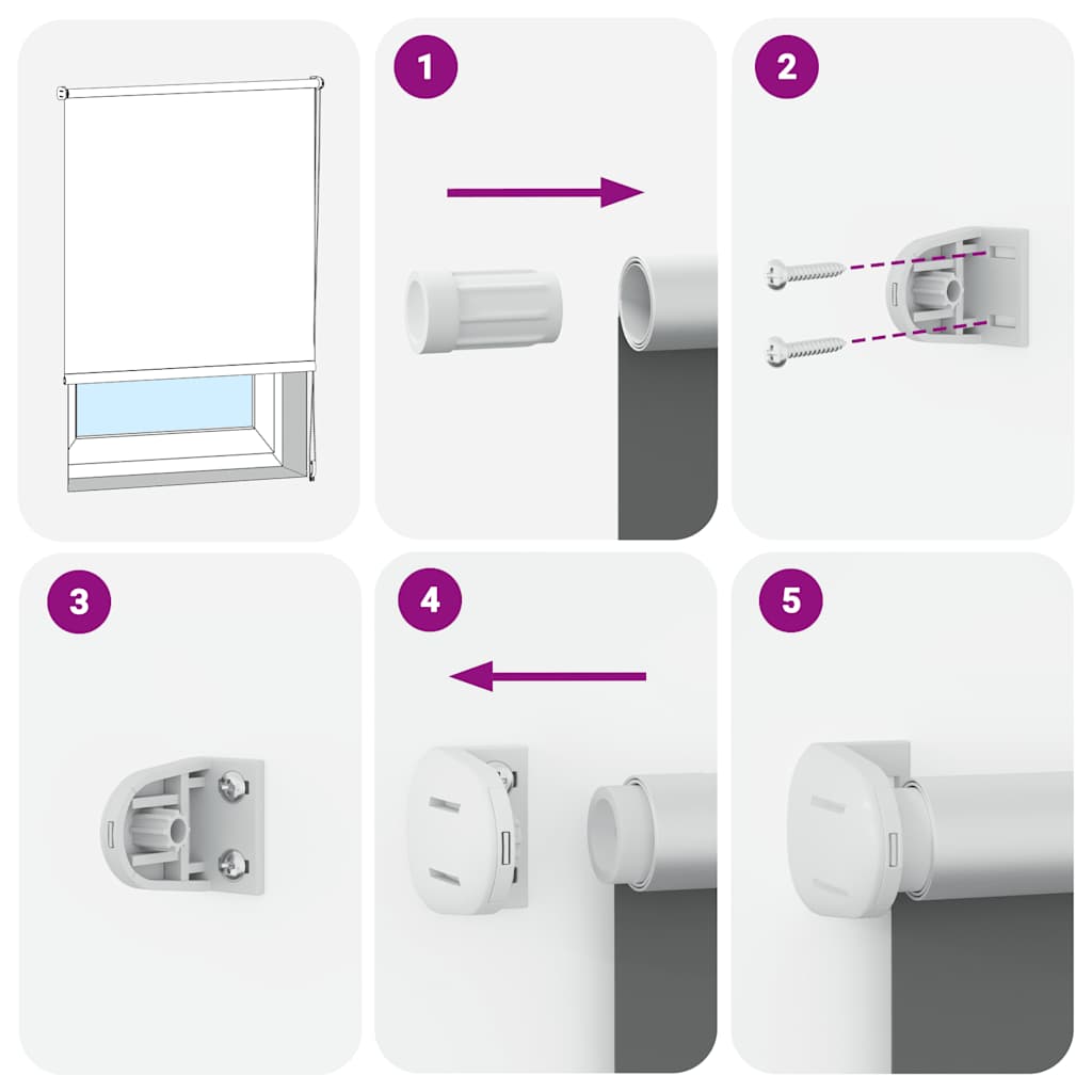 Tenda A Rullo Oscurante 160 X 175 Cm Caffè - Image 3