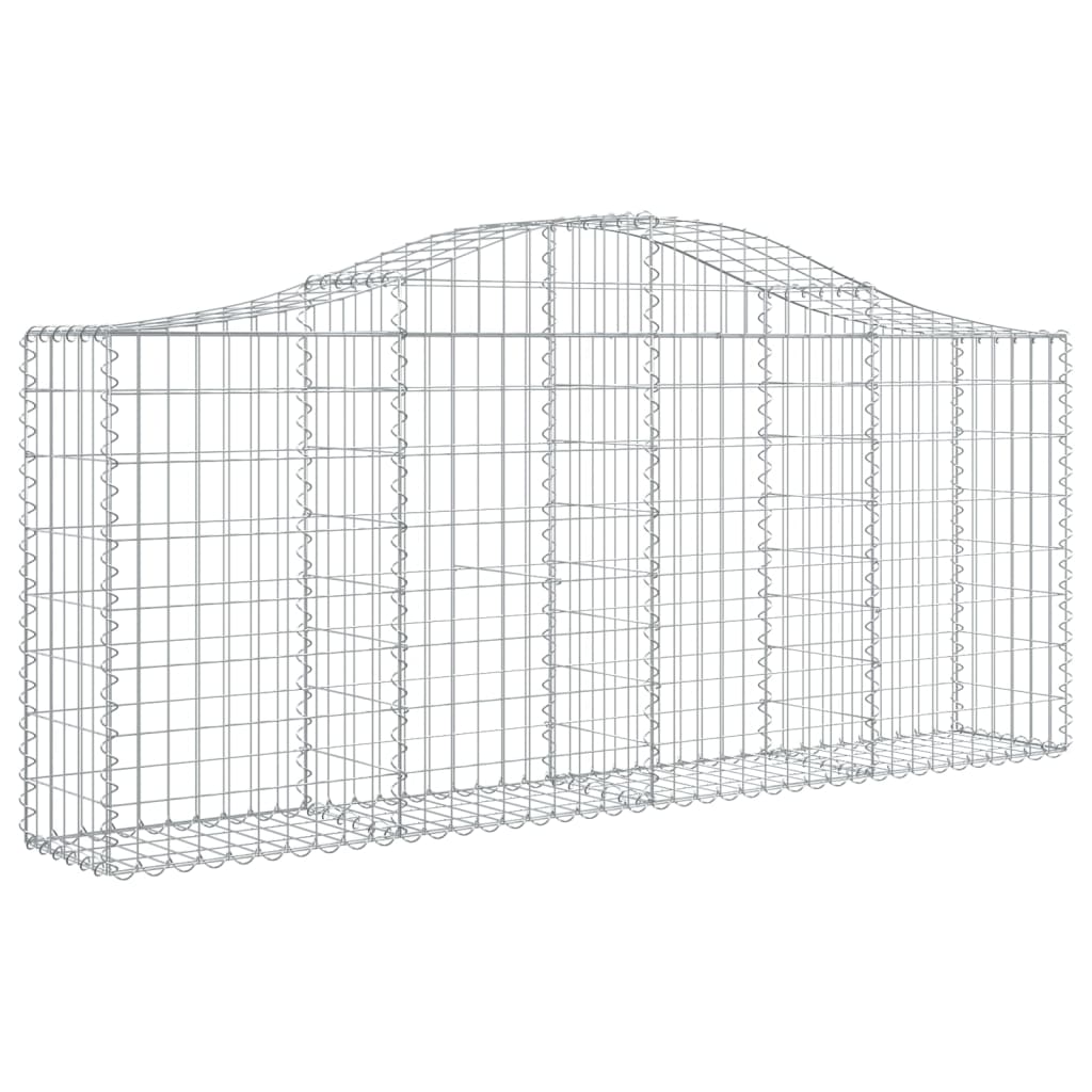 Cesti Gabbioni Ad Arco 7 Pz 200x30x80/100 Cm Ferro Zincato