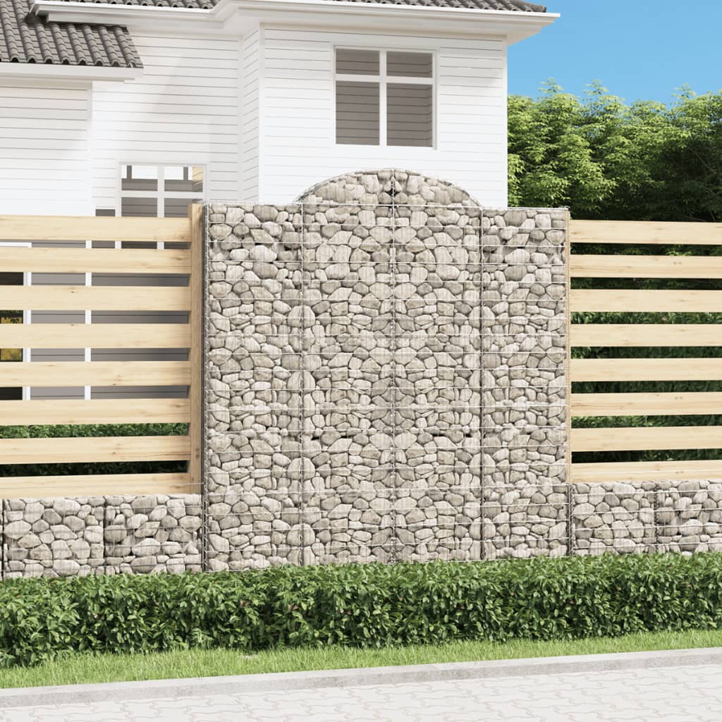 Cesti Gabbioni Ad Arco 4 Pz 200x50x220/240 Cm Ferro Zincato