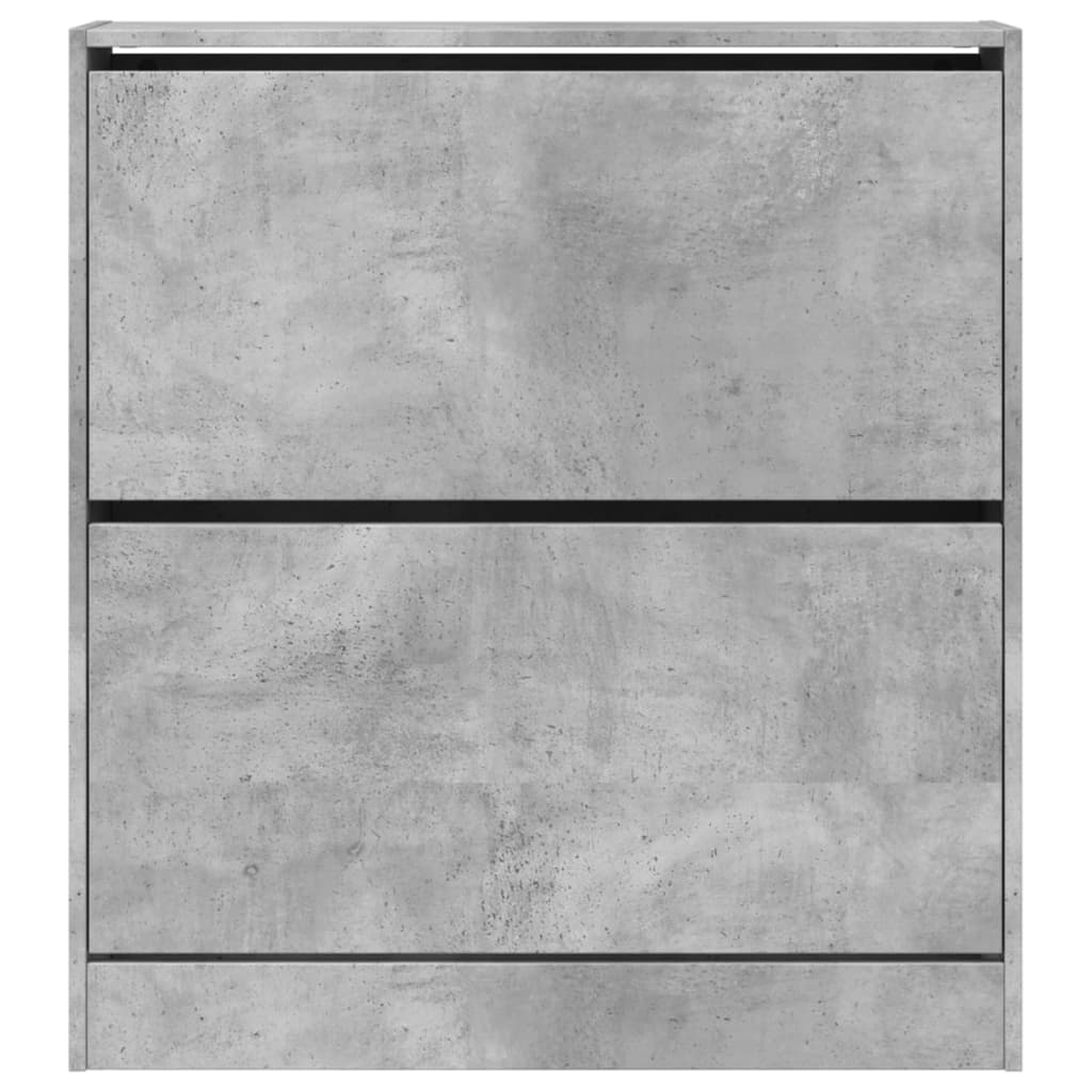 Scarpiera Grigio Cemento 80x21x87,5 Cm In Legno Multistrato