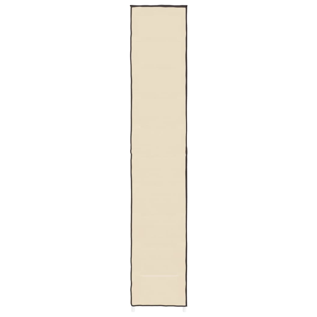 Scarpiera Crema 60x30x166 Cm Tessuto