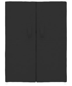 Scarpiera Nera 60x28x90 Cm Tessuto
