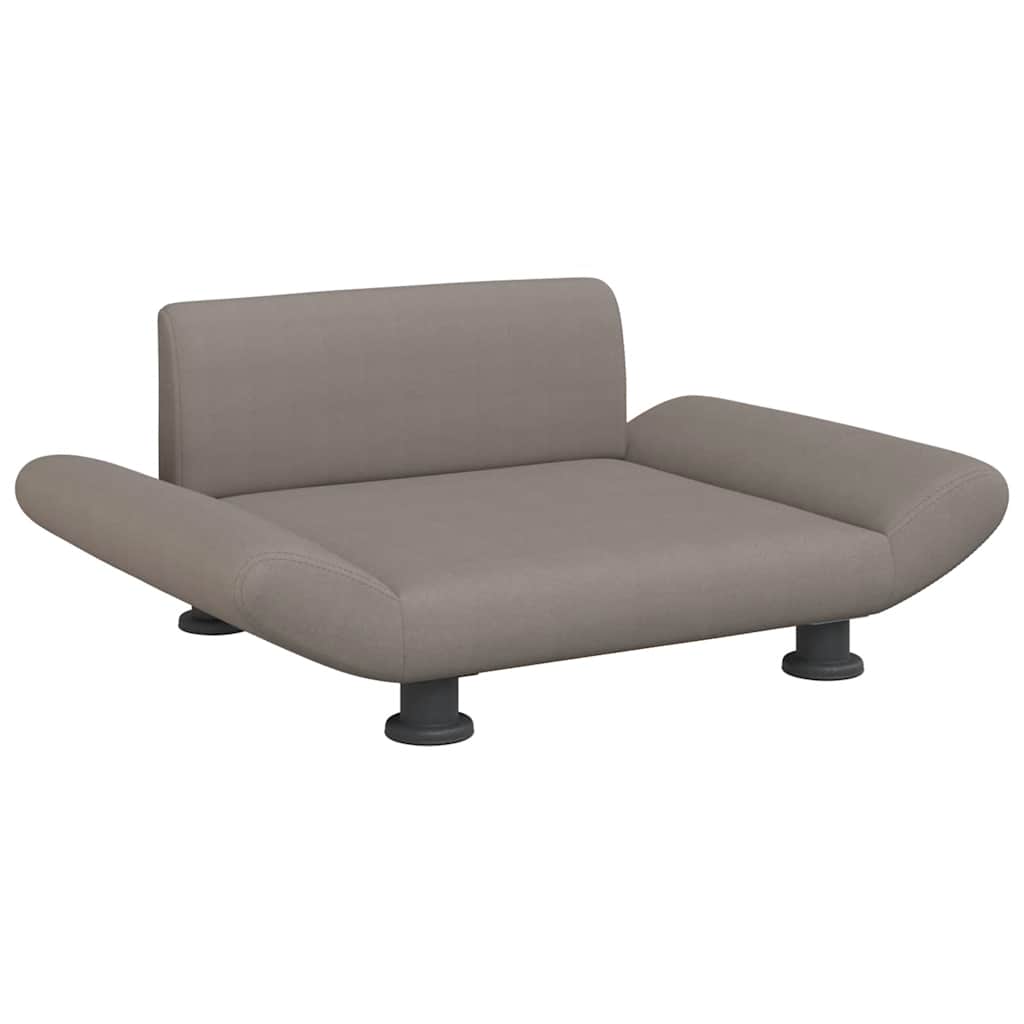 Lettino Per Cani Tortora 70x45x28 Cm In Tessuto