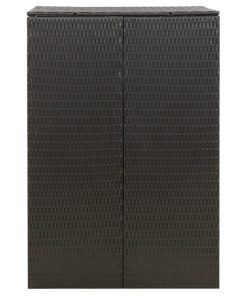 Copribidone Singolo Nero 70x80x117 Cm In Polyrattan