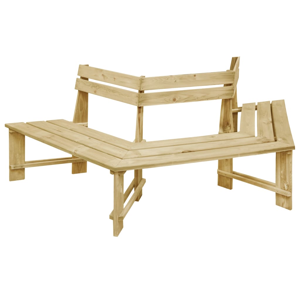 Panchina Da Giardino 240 Cm In Legno Di Pino Impregnato - Image 2