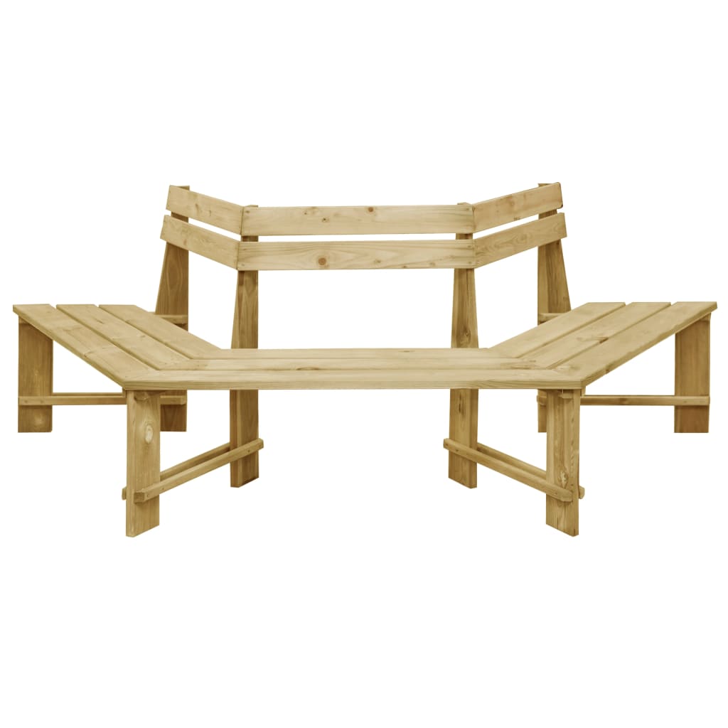 Panchina Da Giardino 240 Cm In Legno Di Pino Impregnato - Image 3