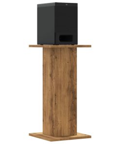 Supporti Altoparlanti 2 Pz Rovere 30x30x60 Cm In Multistrato