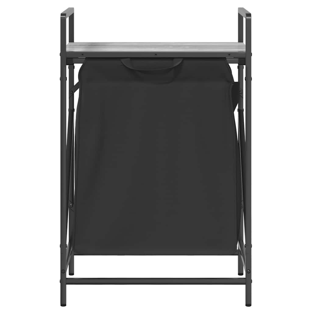 Cesto Della Biancheria 1 Scomparto Con Ripiano Grigio Sonoma - Image 5