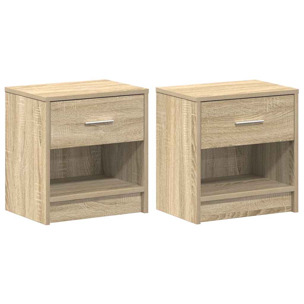 Comodini 2 Pz Con Cassetto Rovere Sonoma 39x28x41 cm - Image 3
