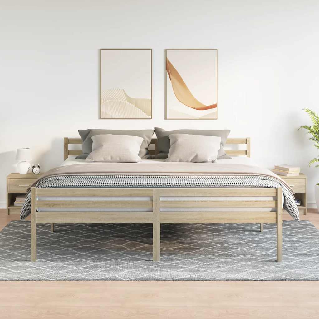 Comodini 2 Pz Con Cassetto Rovere Sonoma 39x28x41 cm - Image 6