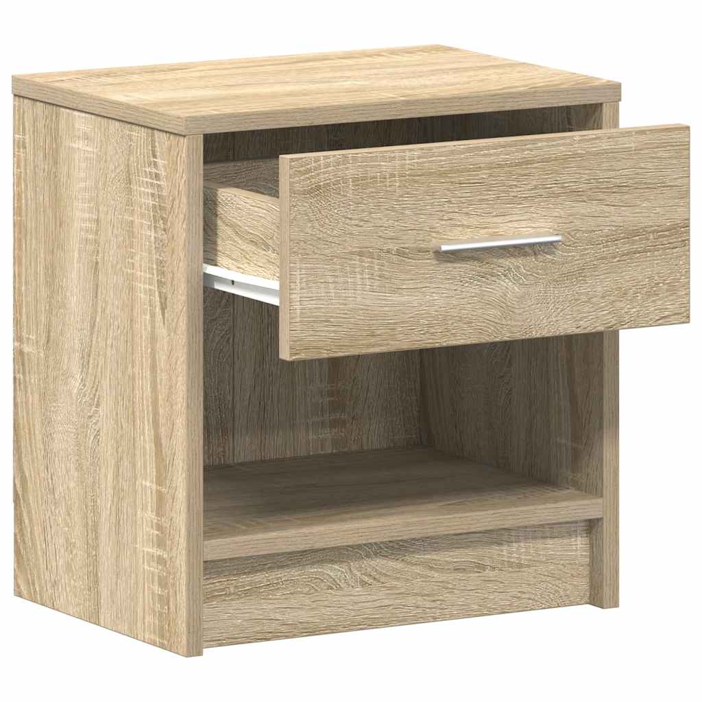 Comodini 2 Pz Con Cassetto Rovere Sonoma 39x28x41 cm - Image 4