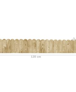Rotoli Di Bordura 2 Pz 120 Cm In Legno Di Pino Impregnato