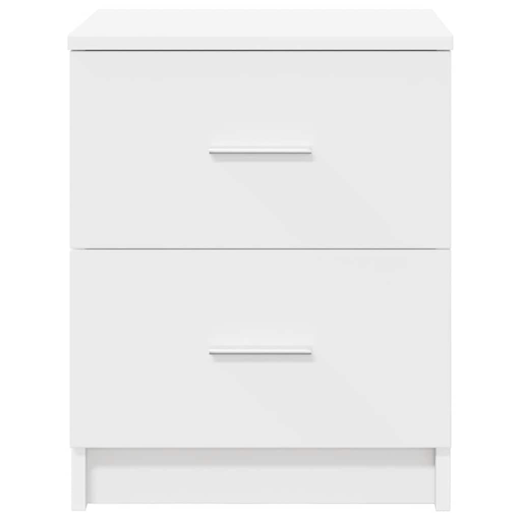 Comodini 2 Pz Con 2 Cassetti Bianchi 40x36x50 cm - Image 6
