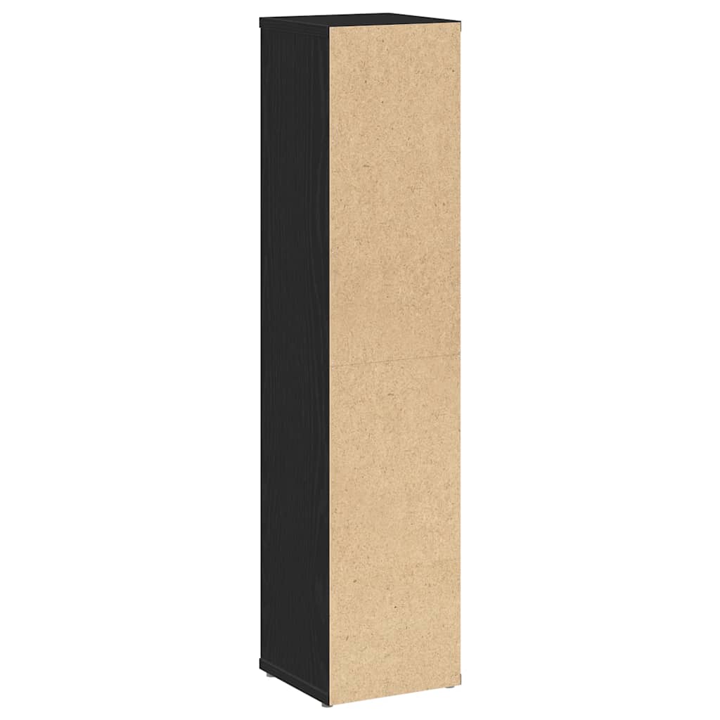 Mobile Da Bagno Con Portarotolo Nero 20,5x20x90 cm - Image 4