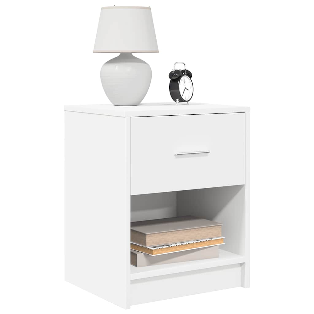 Comodini 2 Pz Con Cassetto Bianco 40x34x50 cm - Image 3