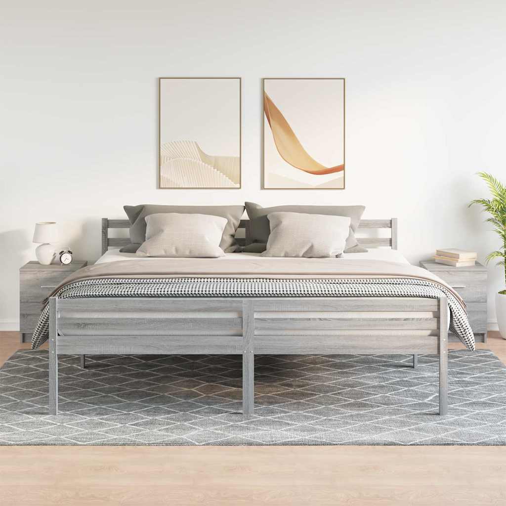 Comodini 2 Pz Con 2 Cassetti Grigio Sonoma 40x36x50 cm - Image 6