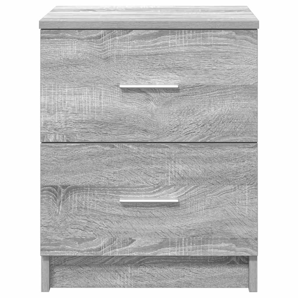 Comodini 2 Pz Con 2 Cassetti Grigio Sonoma 40x36x50 cm - Image 3