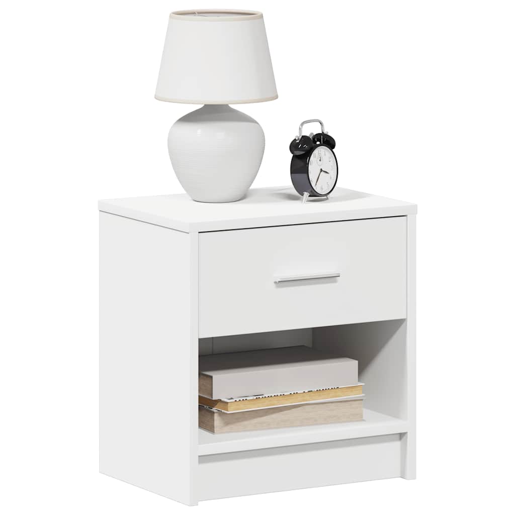 Comodini 2 Pz Con Cassetto Bianco 39x28x41 cm - Image 3