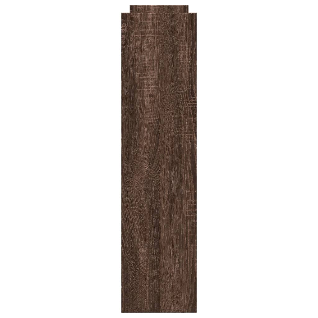 Carrello Stretto A 4 Livelli Rovere Marrone In Truciolato - Image 3