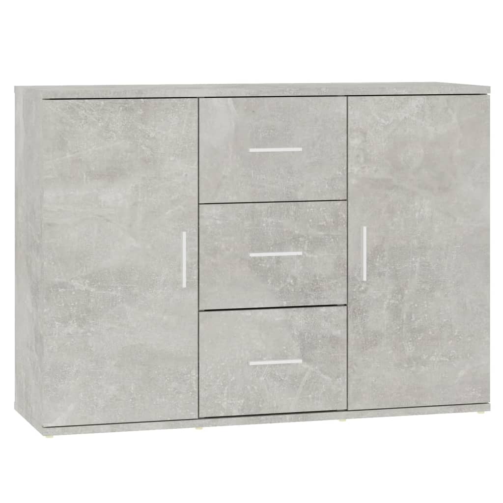 Credenza Grigio Cemento 91x29,5x65 Cm In Legno Multistrato - Image 5