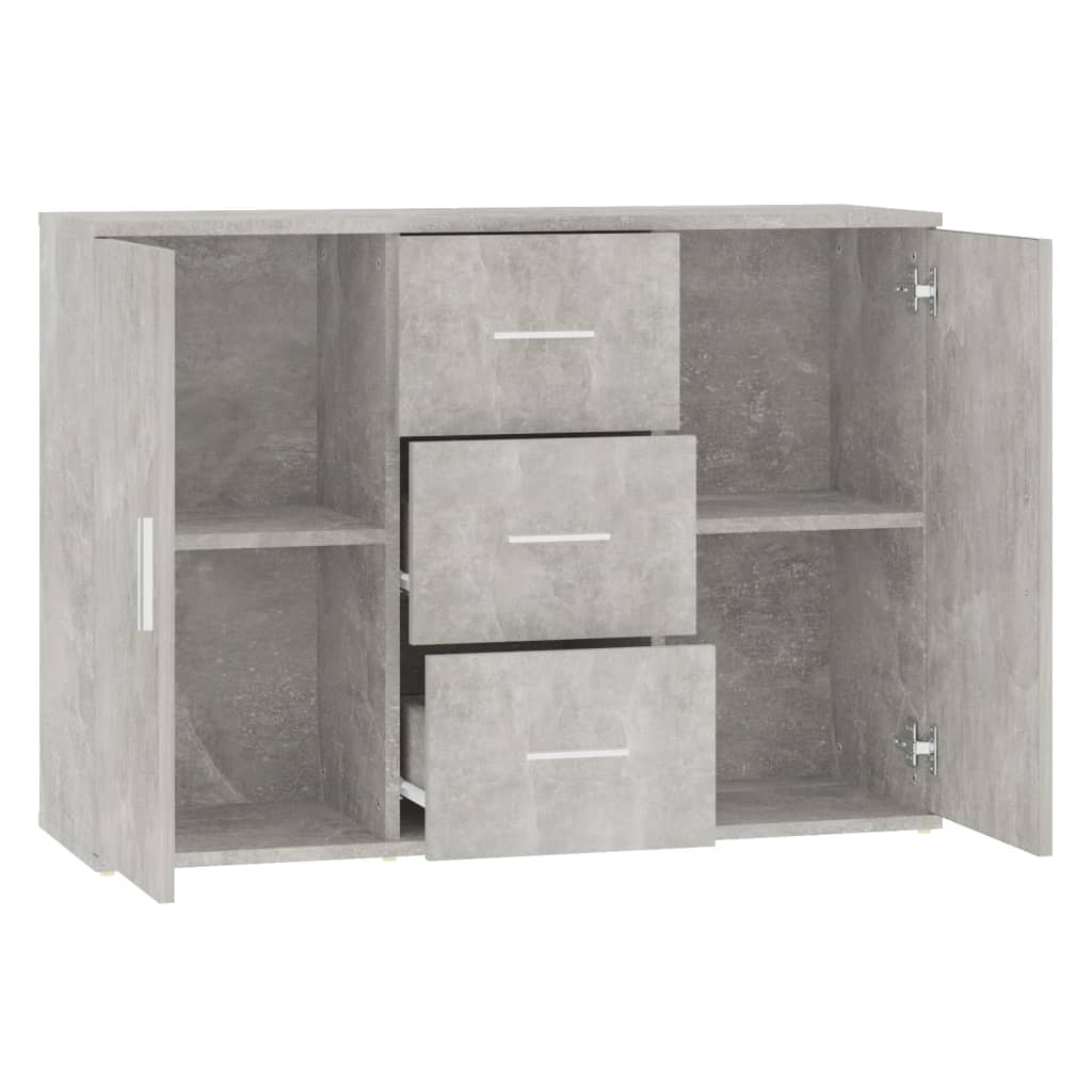Credenza Grigio Cemento 91x29,5x65 Cm In Legno Multistrato - Image 6