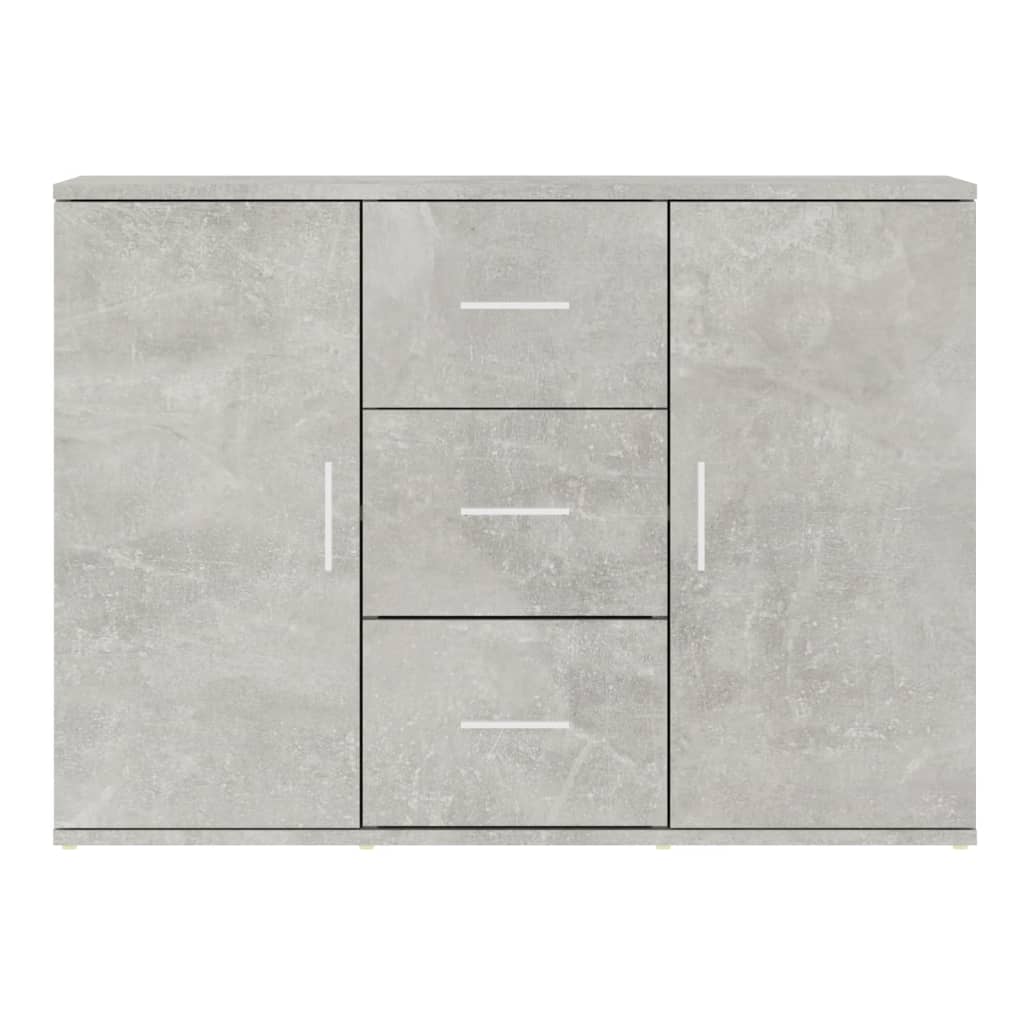 Credenza Grigio Cemento 91x29,5x65 Cm In Legno Multistrato - Image 4