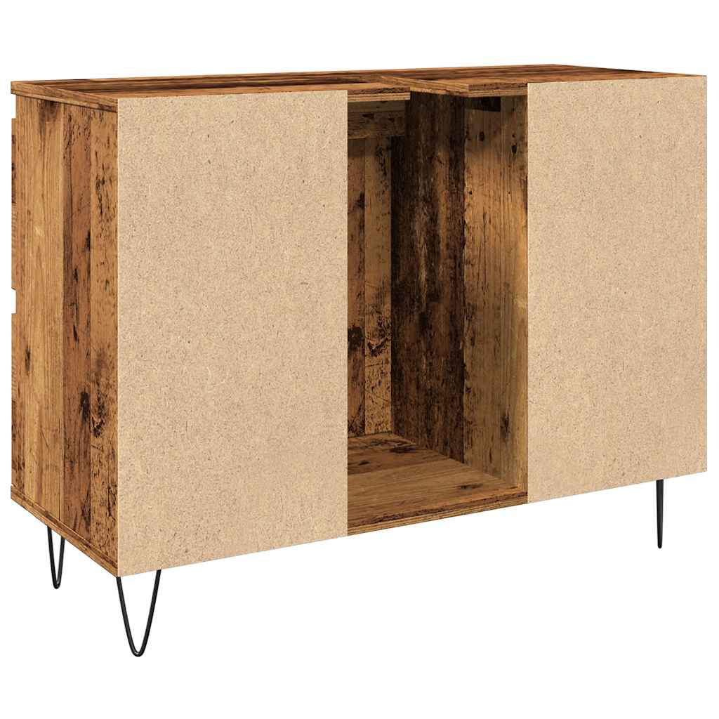 Mobile Da Bagno Legno Antico 80x33x60 Cm In Truciolato - Image 5