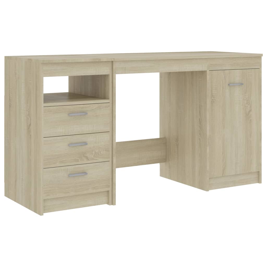 Scrivania Rovere Sonoma 140x50x76 Cm In Truciolato