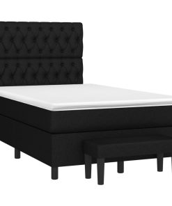 Giroletto A Molle Con Materasso Nero 120x200 Cm In Tessuto