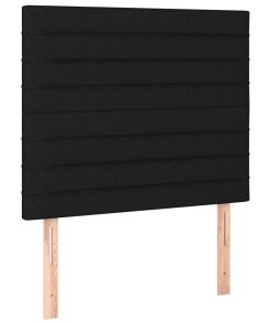 Giroletto A Molle Con Materasso Nero 120x200 Cm In Tessuto