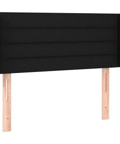 Testiera A Led Nera 103x16x78/88 Cm In Tessuto