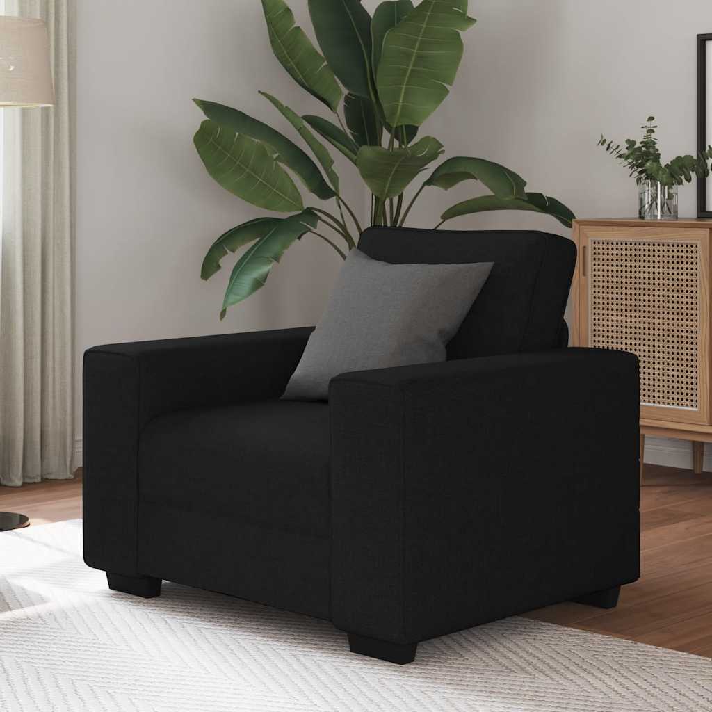 Poltrona Nera 60 Cm In Tessuto - Image 5
