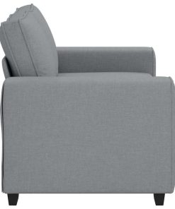 Divano A 2 Posti Grigio Chiaro 120 Cm In Tessuto