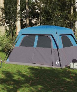 Tenda Familiare Cabina Per 6 Persone Blu Impermeabile