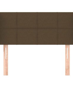 Testiera Ad Orecchio Marrone Scuro 103x16x78/88 Cm In Tessuto