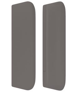 Testiera Ad Orecchio Grigio 93x16x78/88 Cm In Similpelle
