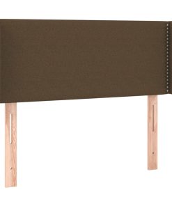 Testiera Ad Orecchio Marrone Scuro 103x16x78/88 Cm In Tessuto