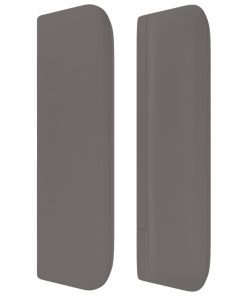 Testiera Ad Orecchio Grigio 103x16x78/88 Cm In Similpelle