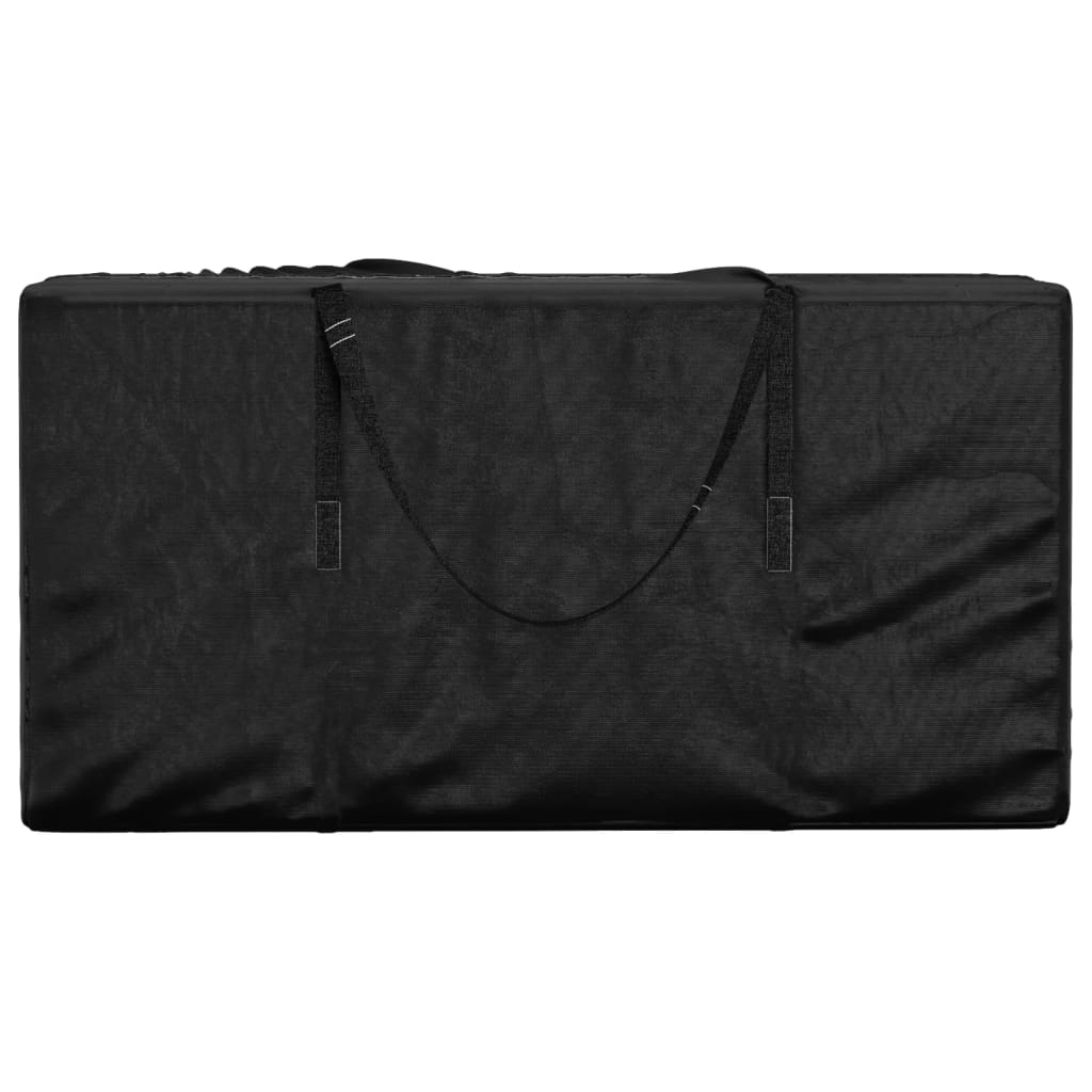 Borsa Porta Cuscini Da Giardino Nera 150x75x75 Cm Polietilene