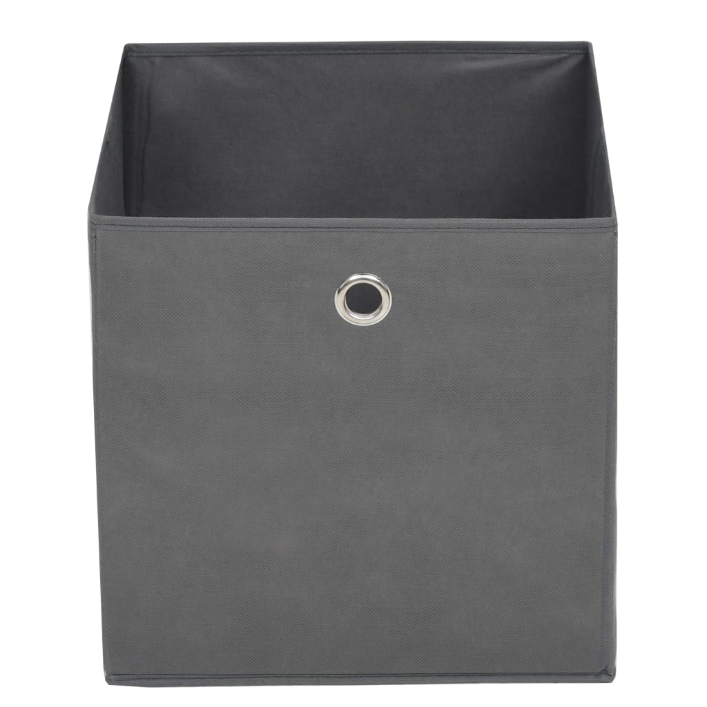 Contenitori 4 Pz In Tessuto Non Tessuto 32x32x32 Cm Grigio - Image 4