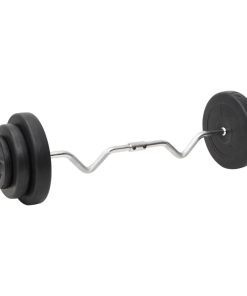 Set Bilanciere Curl E Manubri Con Dischi 60 kg