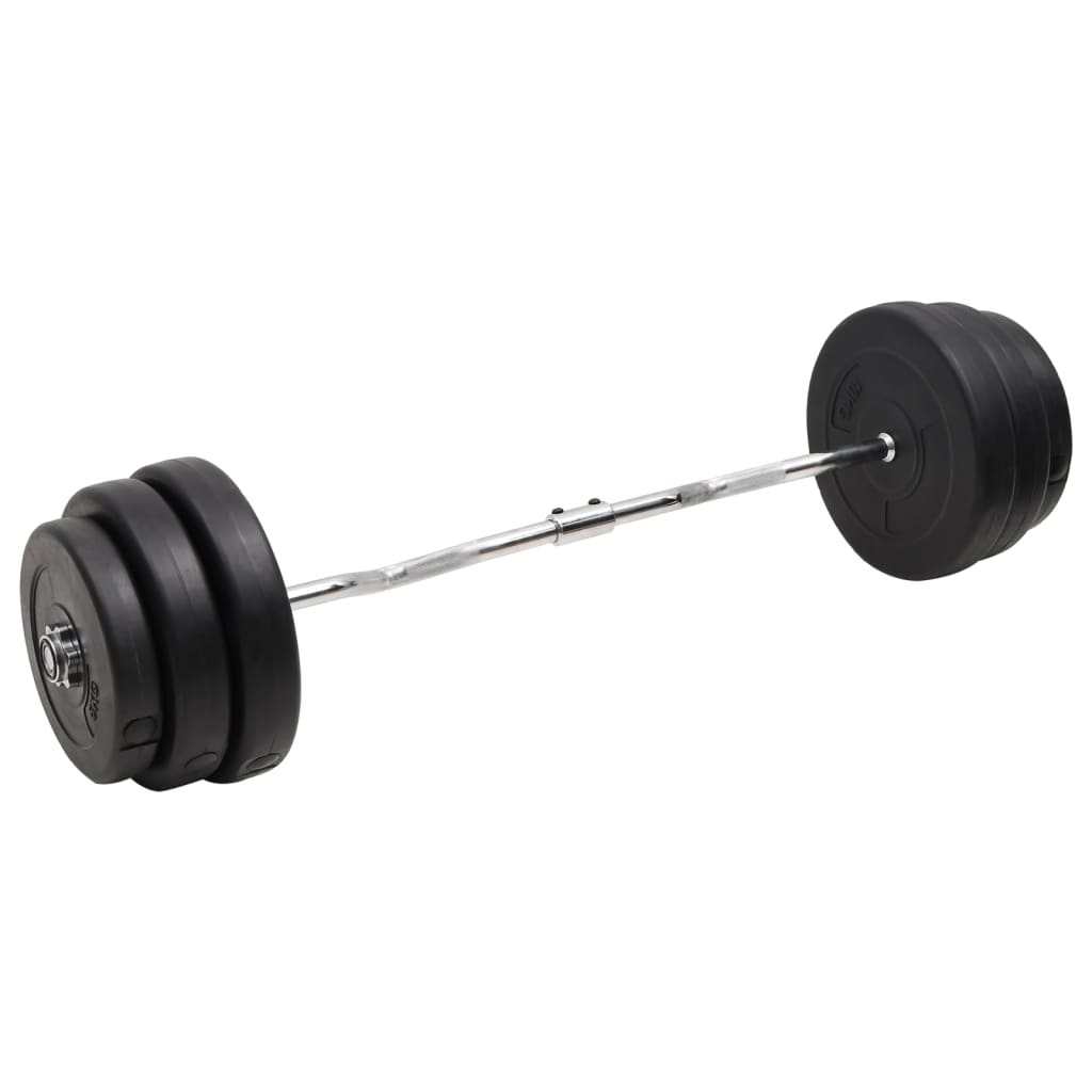 Bilanciere Curvo Con Dischi 90 kg