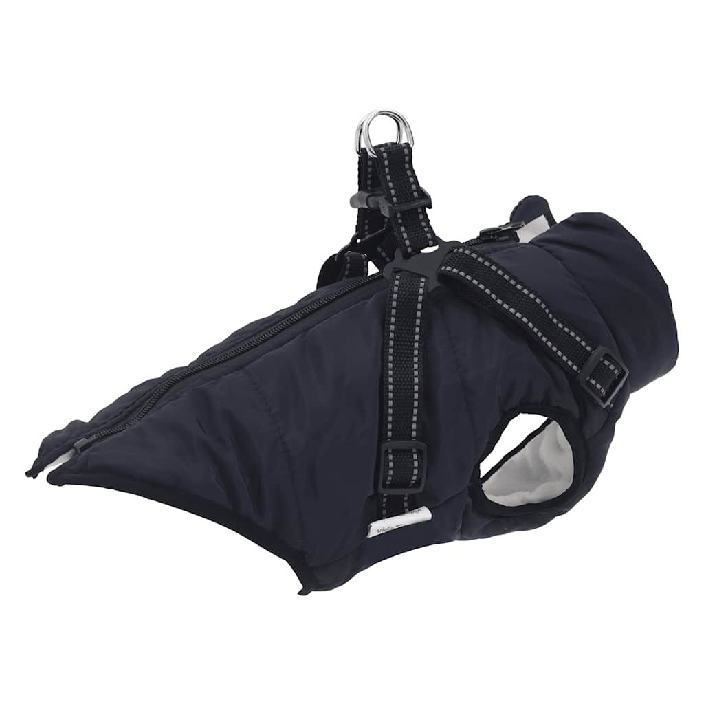 Cappotto Cani Imbracatura Impermeabile Riflettente Blu Navy L24 - Image 5