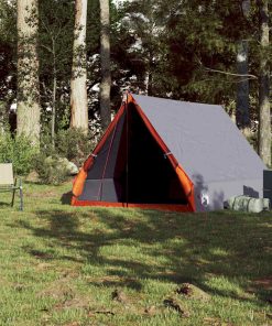 Tenda Da Campeggio Telaio A Per 2 Persone Grigia Impermeabile