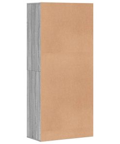 Scarpiera Grigio Sonoma 80x39x178 Cm In Legno Multistrato